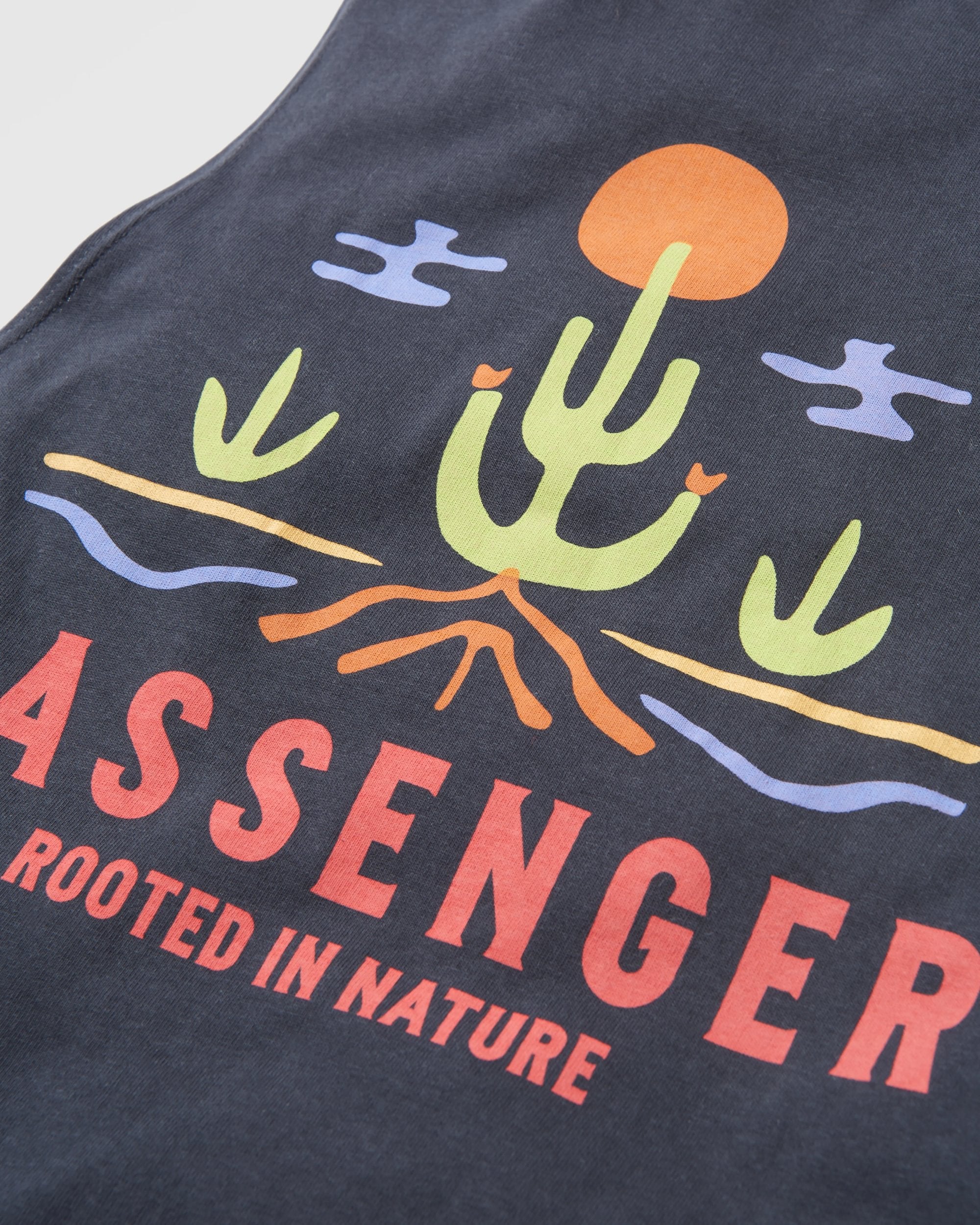 Planted Recycled Cotton Vest - Black - Flatlay