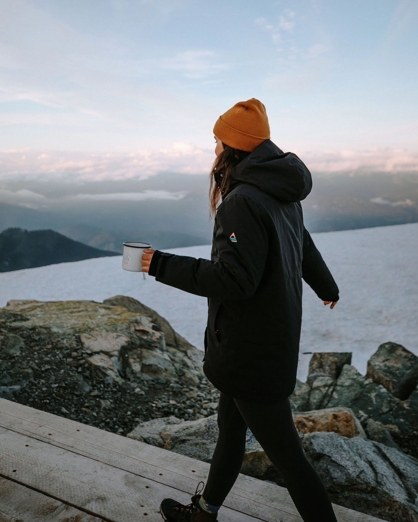 Cloudmont Waterproof Down Parka - Black - Lifestyle