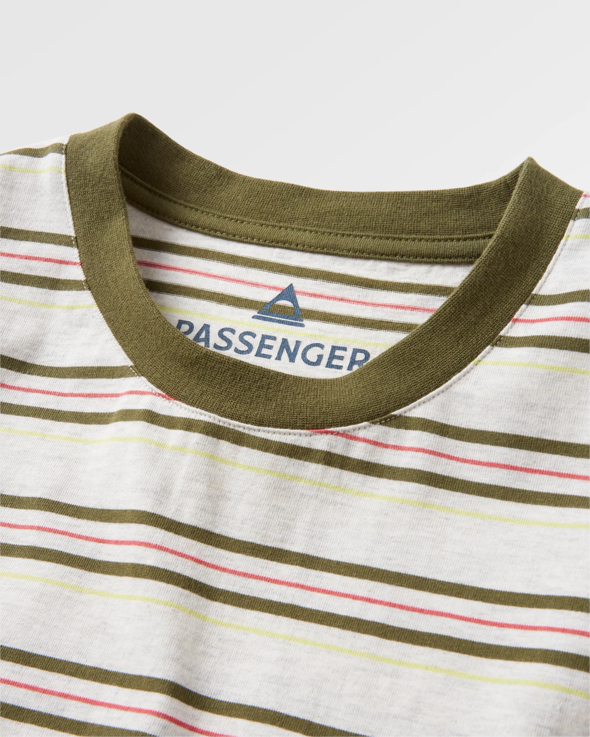 Retro Recycled Relaxed Fit T-Shirt - Birch Marl - Flatlay