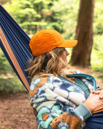 Womens_Classic Lite Recycled 6 Panel Cap - Sunrise Orange - Lifestyle