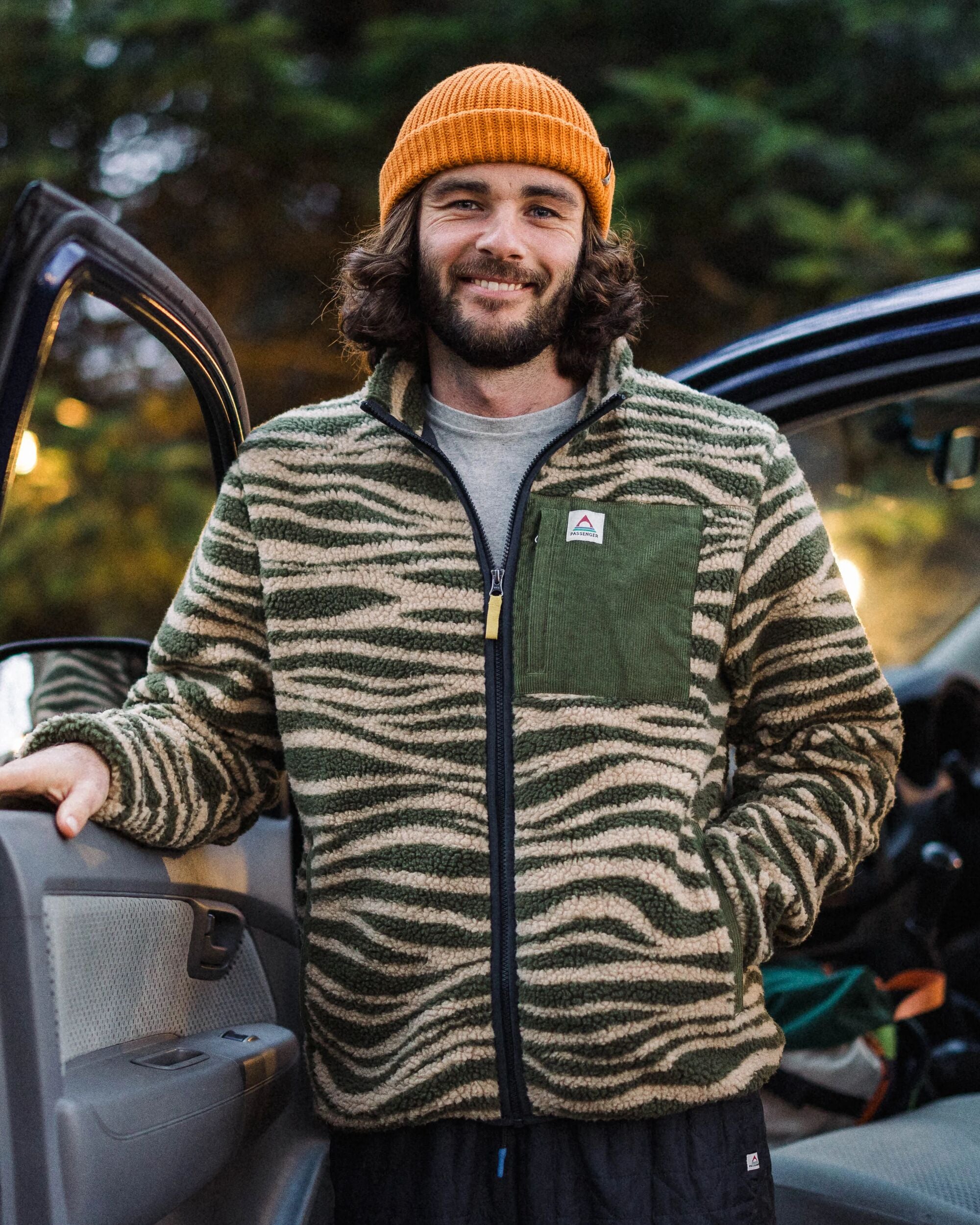 Trekker Recycled Deep-Pile Sherpa Fleece - Strata Khaki - Lifestyle