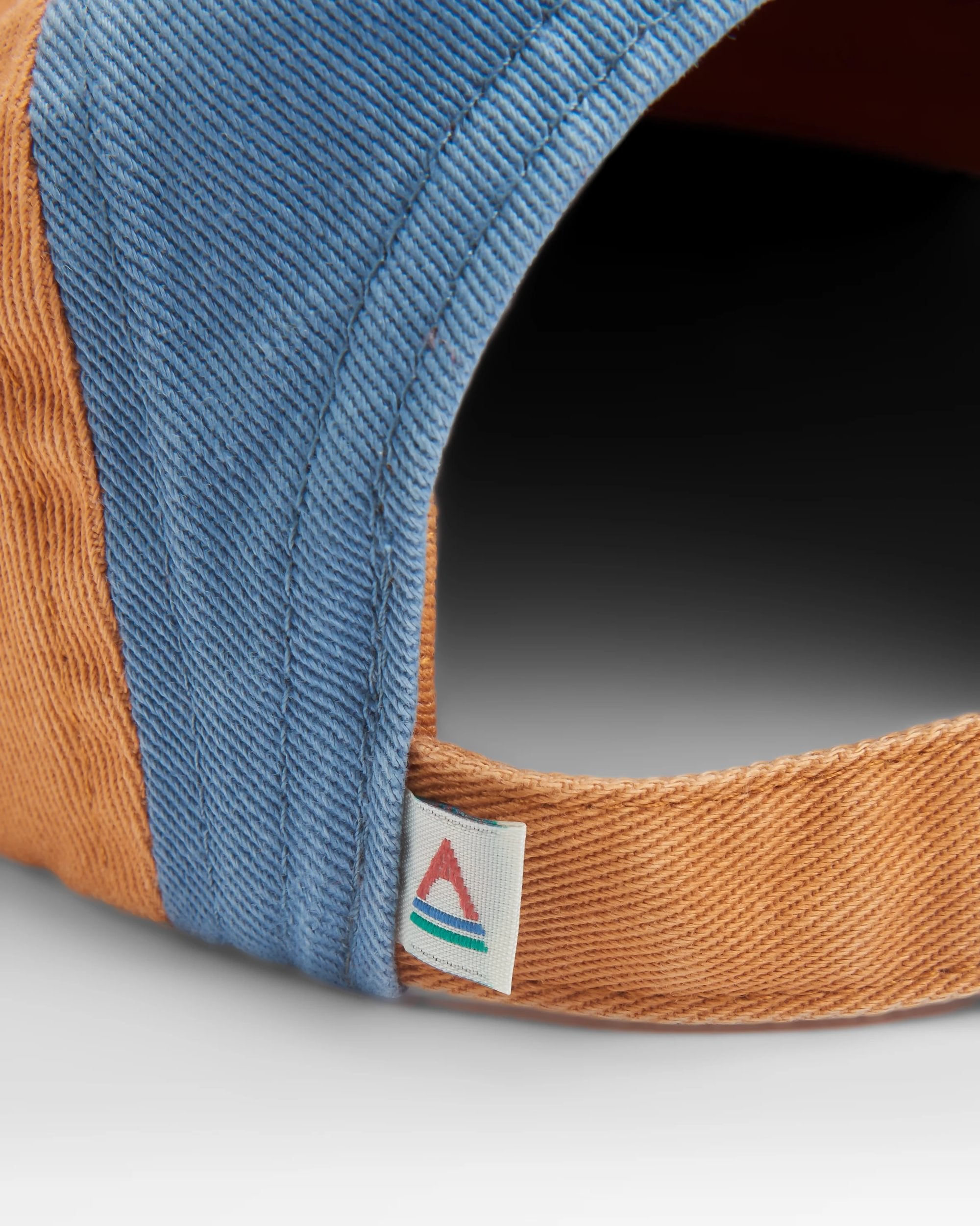 Fixie Recycled 5 Panel Cap - Spruce Yellow Multi - Flatlay