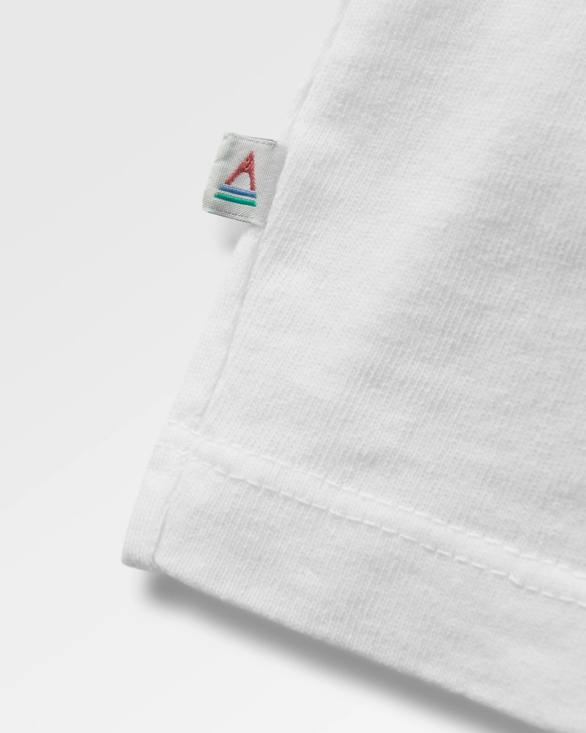 Escapism Recycled Cotton T-Shirt - White - Flatlay