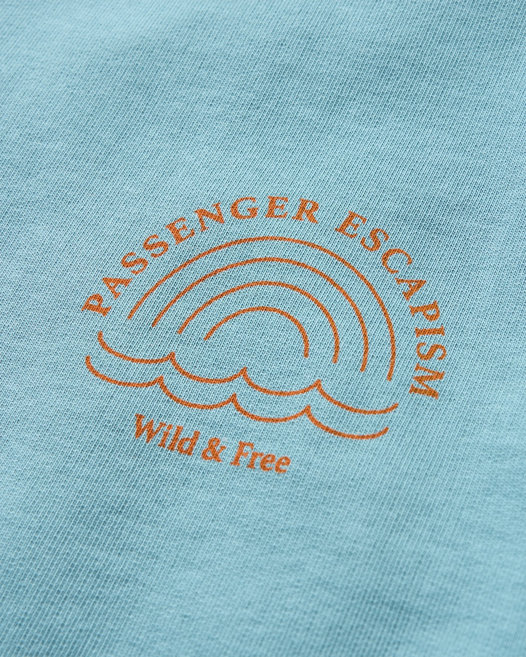 Rainbow Recycled Cotton Oversized Sweatshirt - Arctic - Flatlay