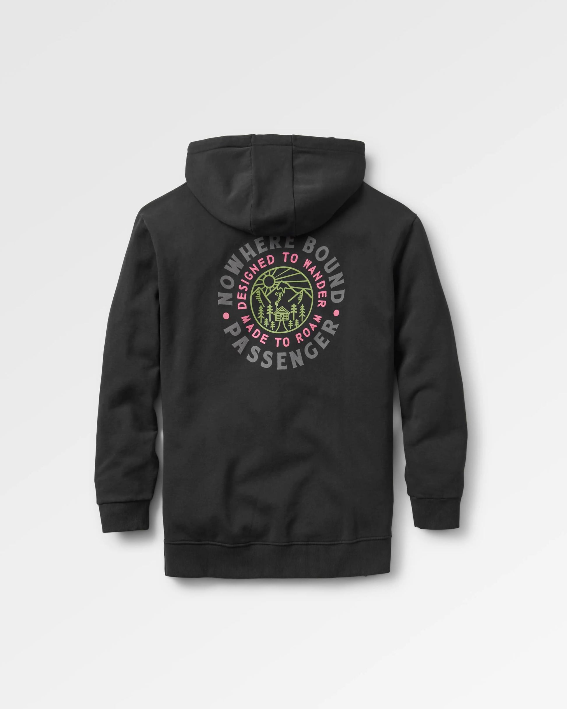 In The Woods Hoodie - Black - Flatlay