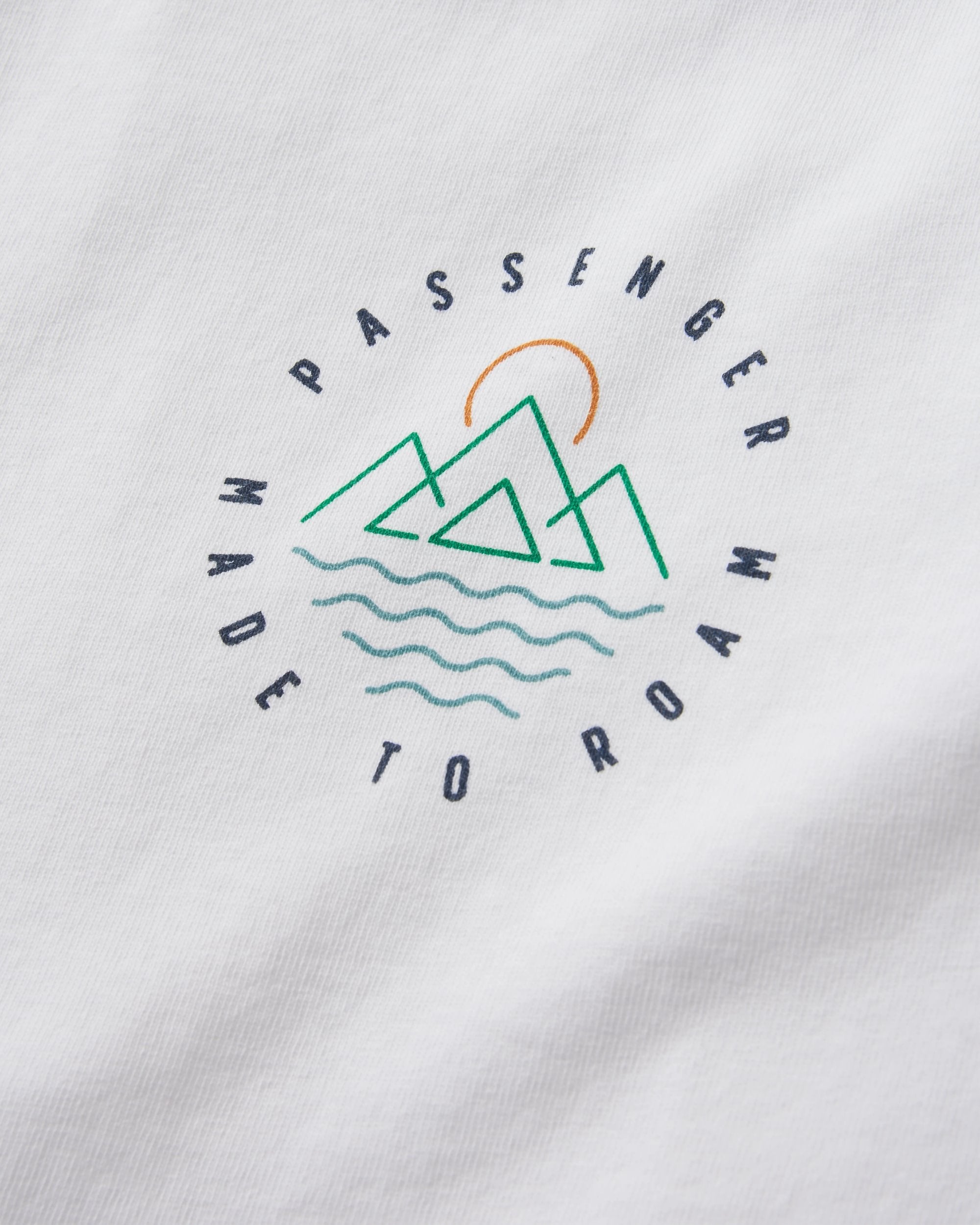 Escapism Recycled Cotton T-Shirt - White - Flatlay