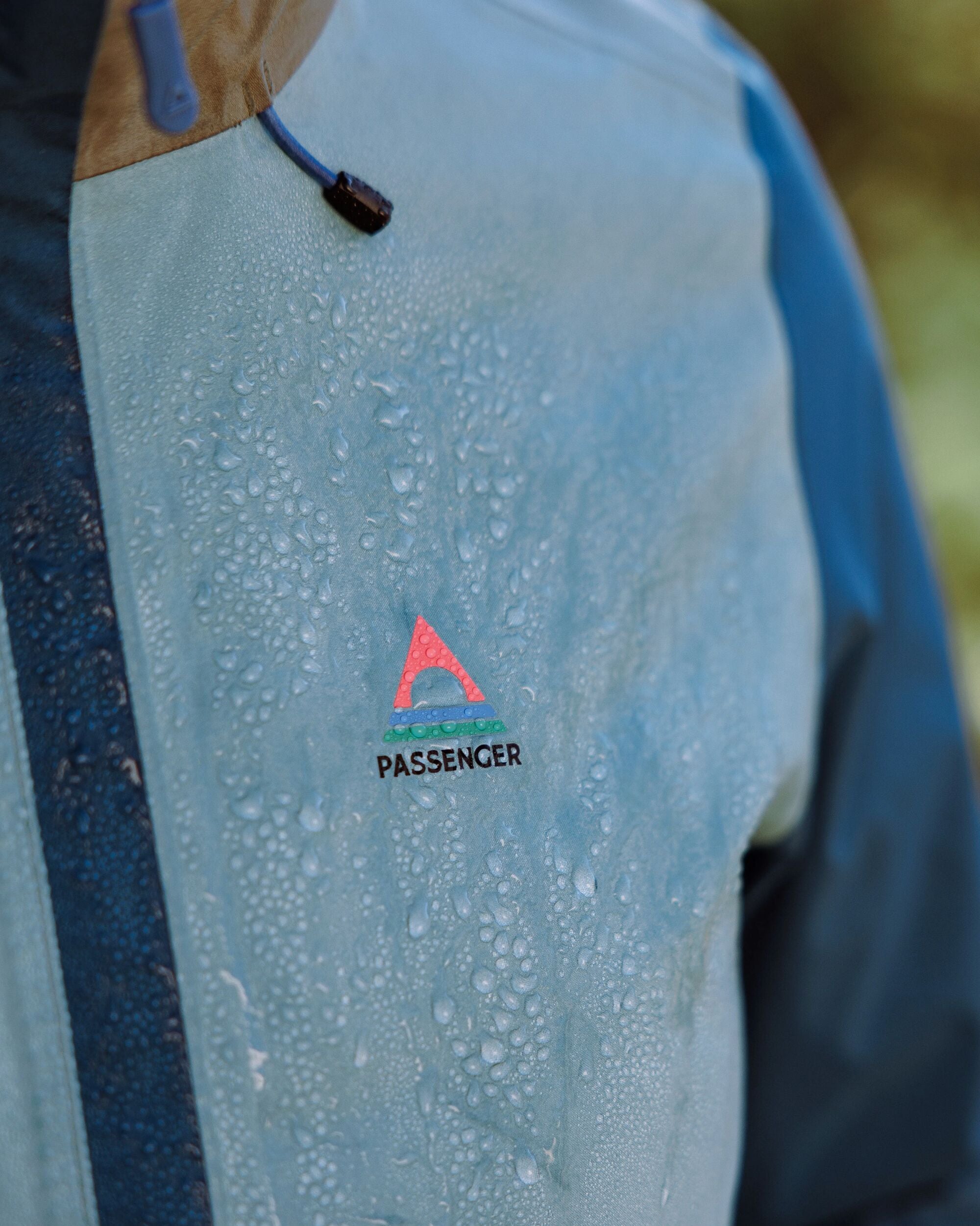 Rainstorm Recycled Waterproof Jacket - Tidal Blue/Arctic/Dusty Olive - Lifestyle