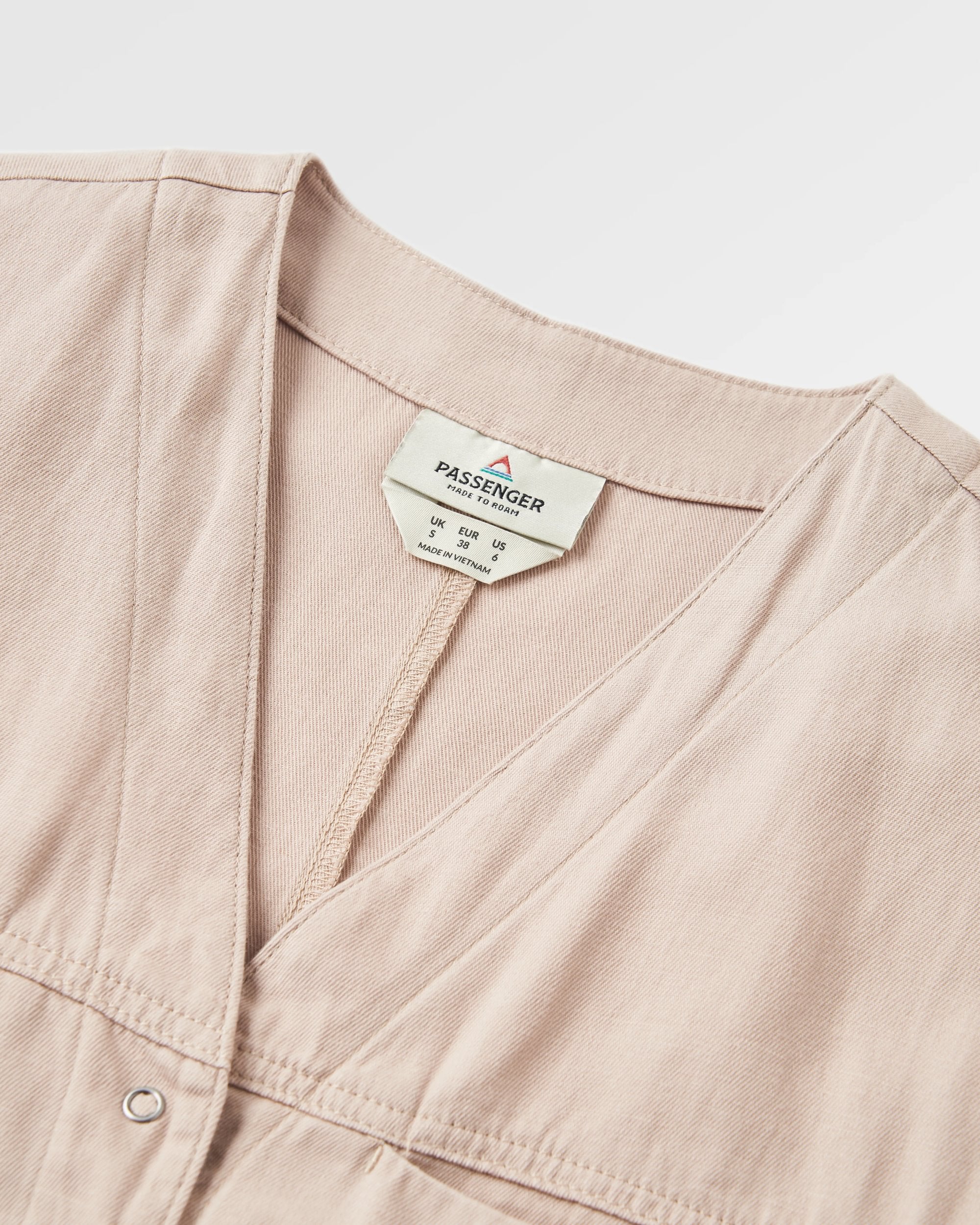 Esen Short Sleeve Jumpsuit - Simply Taupe - Flatlay