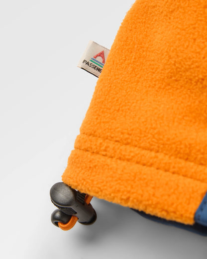 Alexander 2.0 Recycled Hooded Polar Fleece - Faded Denim - Flatlay