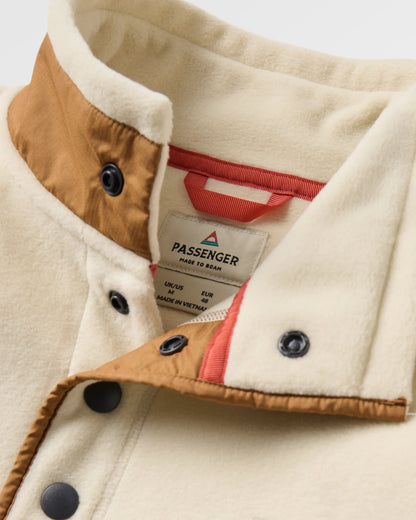 Dusk Recycled Polartec® Fleece - Oatmeal - Flatlay