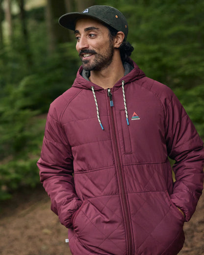 Dylan Recycled Insulated Full Zip Jacket - Fig - Lifestyle