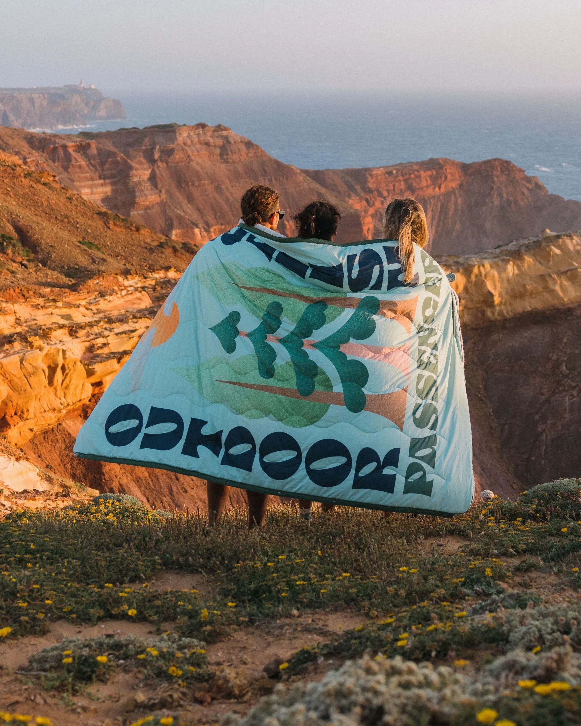 Cabin Recycled Sherpa Blanket - Spearmint - Lifestyle