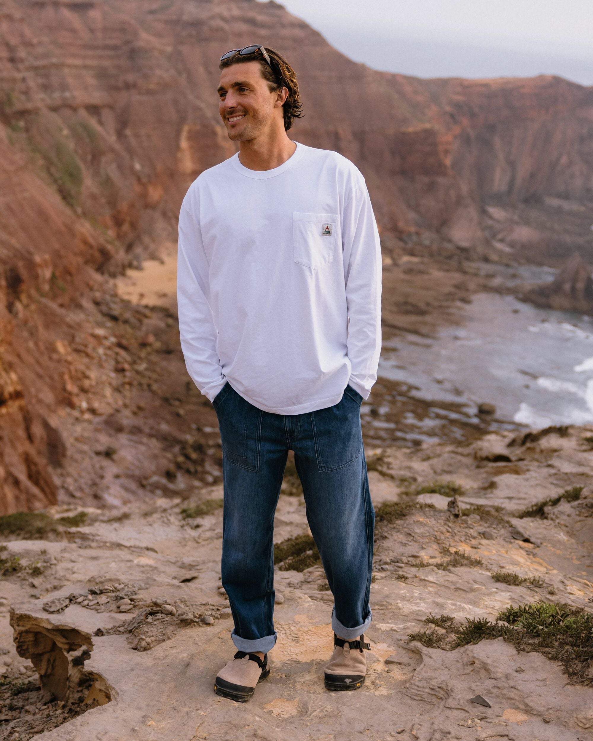 Adventurer Denim Trouser - Mid Wash Denim  - Lifestyle