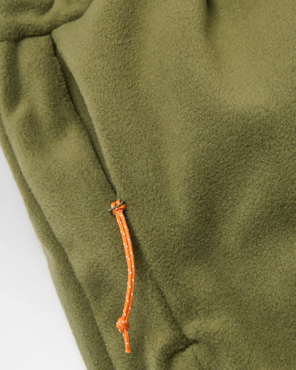 Woodland Polartec® Fleece Jogger - Khaki - Flatlay