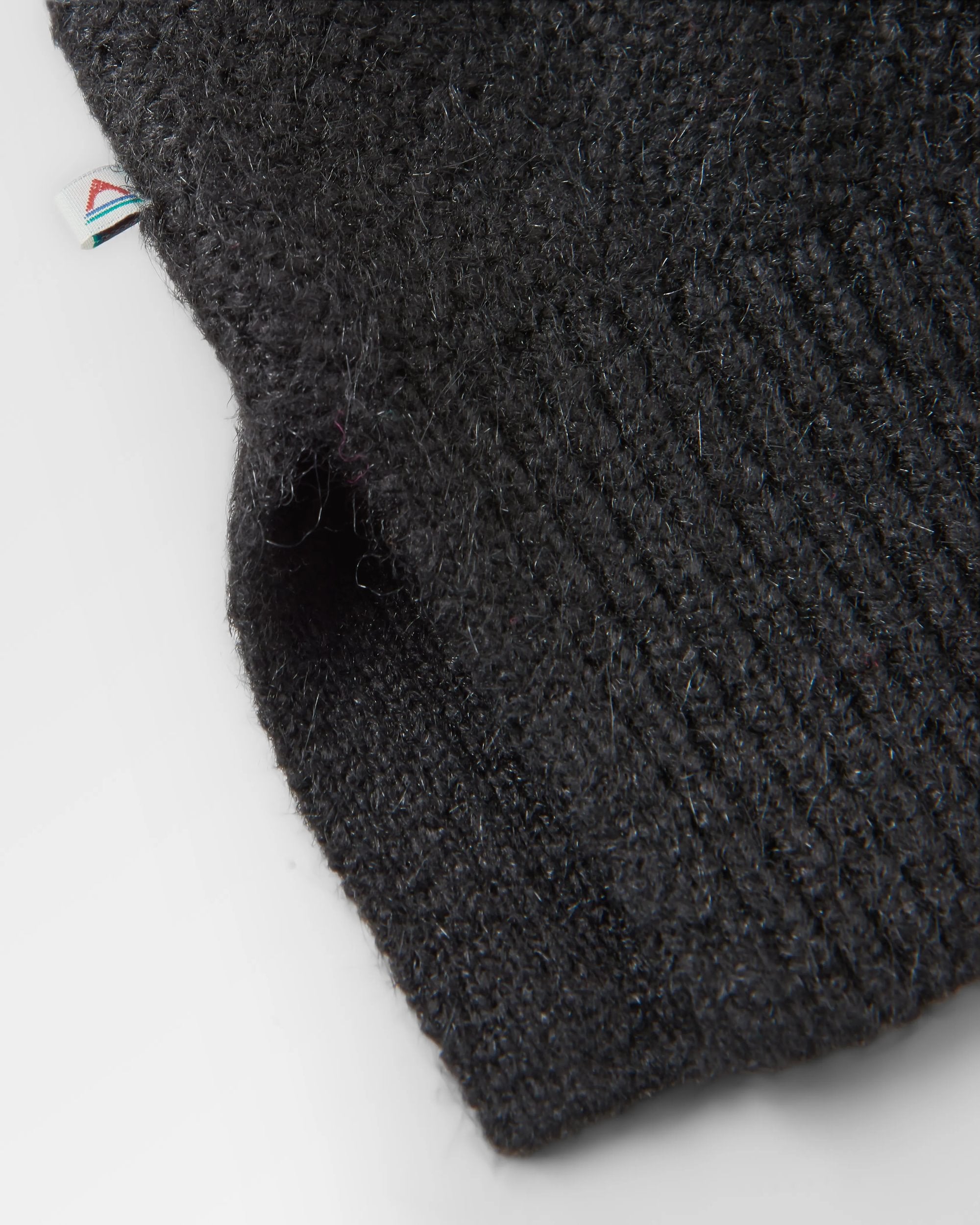 Cove Recycled Knitted Jumper - Black - Flatlay