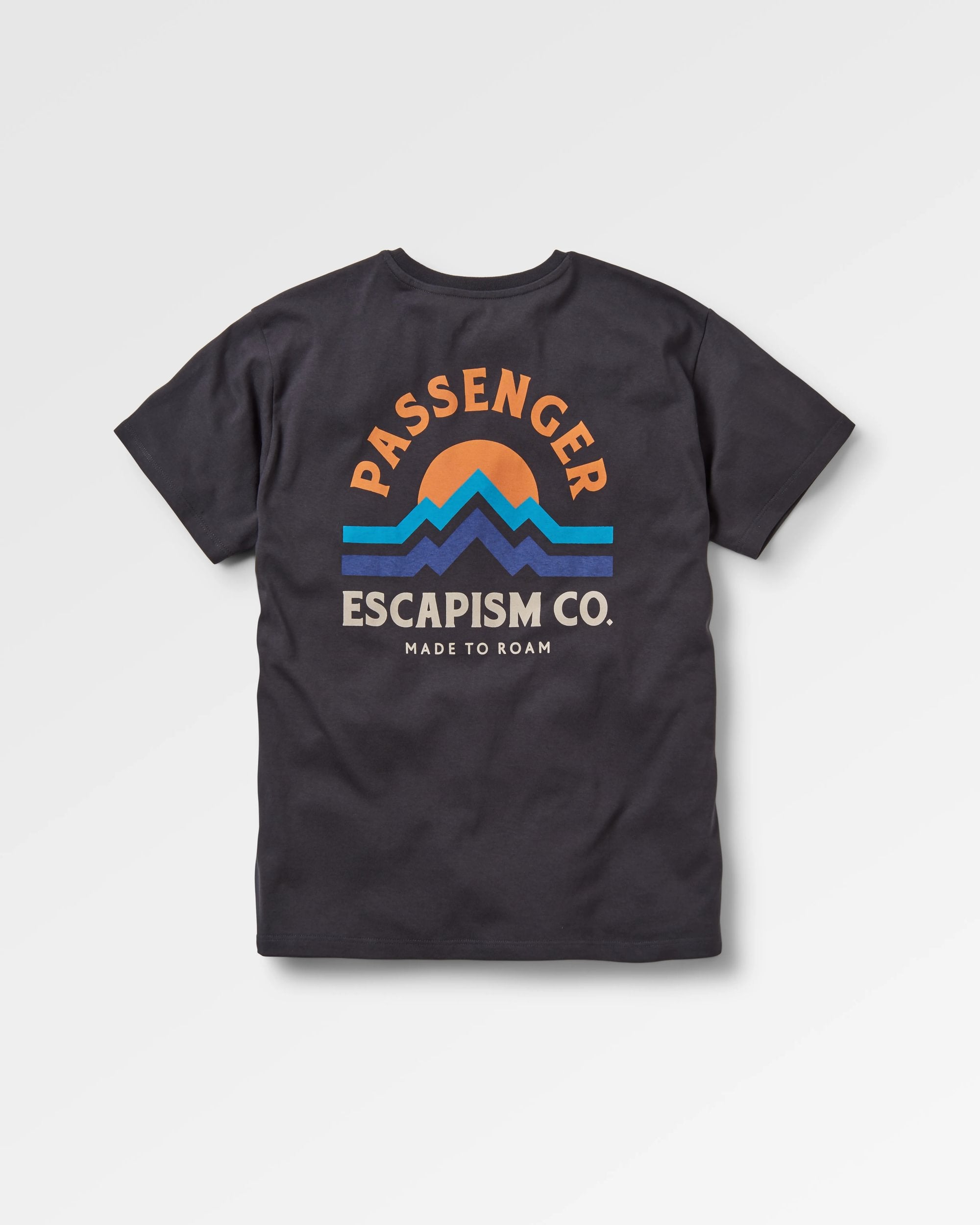 Breathe Recycled Cotton T-Shirt - Black - Flatlay