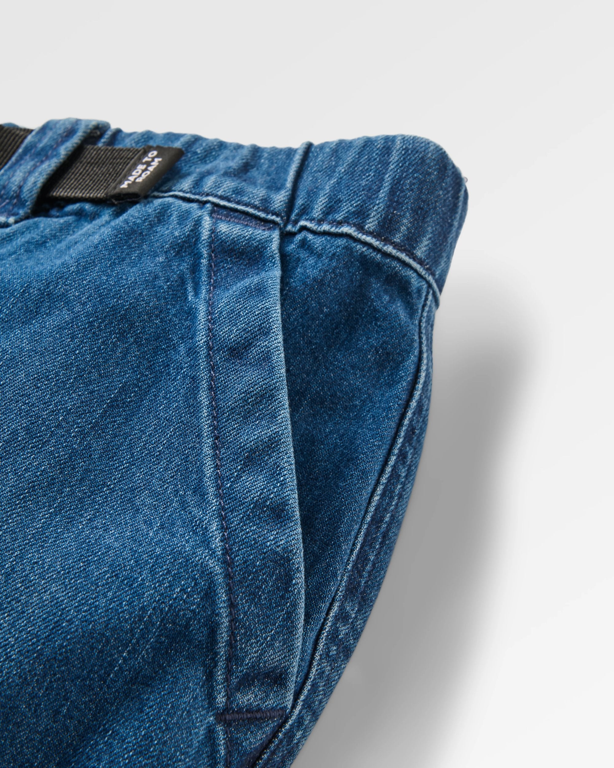 Adventurer Denim Trouser - Mid Wash Denim  - Flatlay