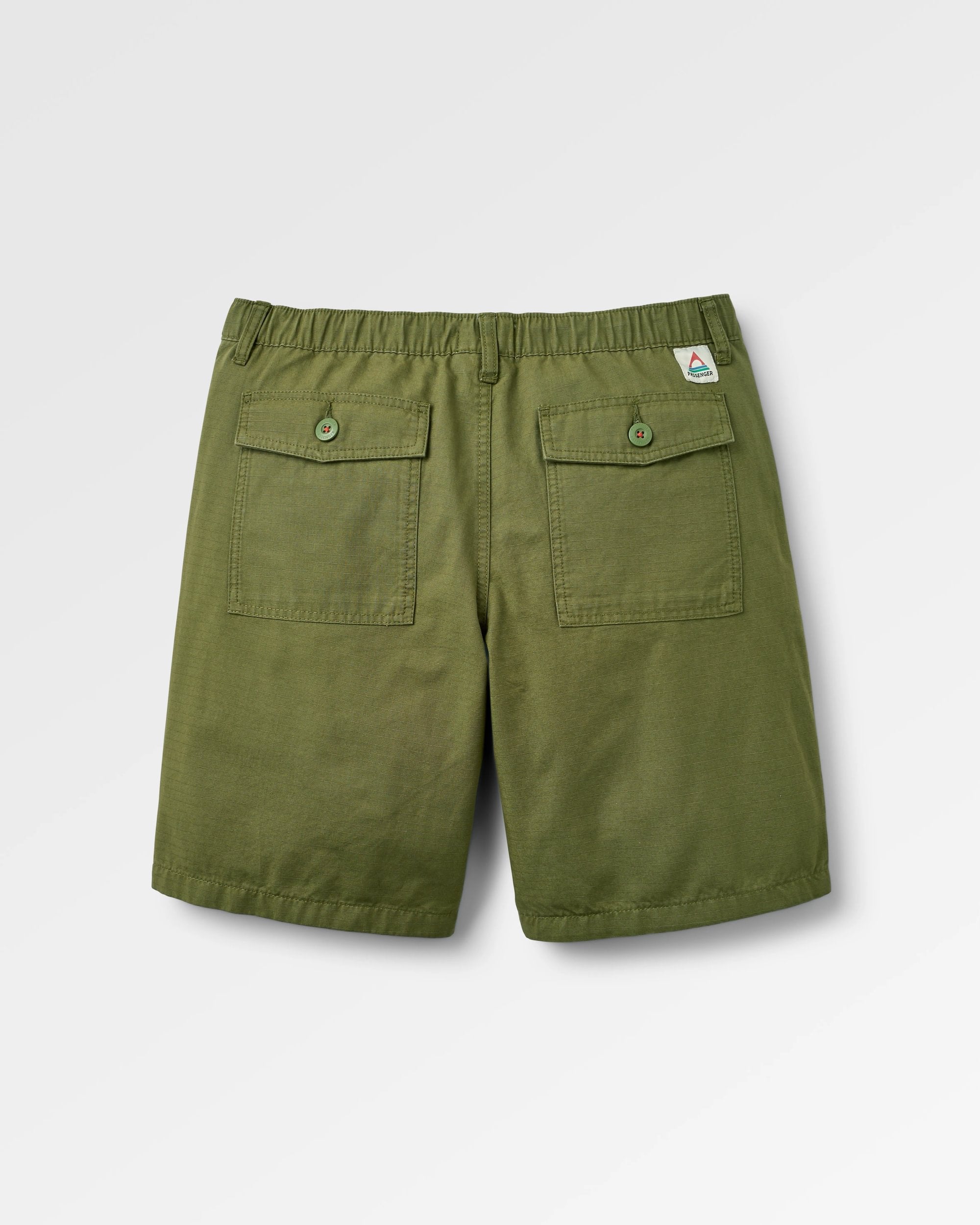 Rif-Raf Organic Cotton Ripstop Short - Khaki - Flatlay