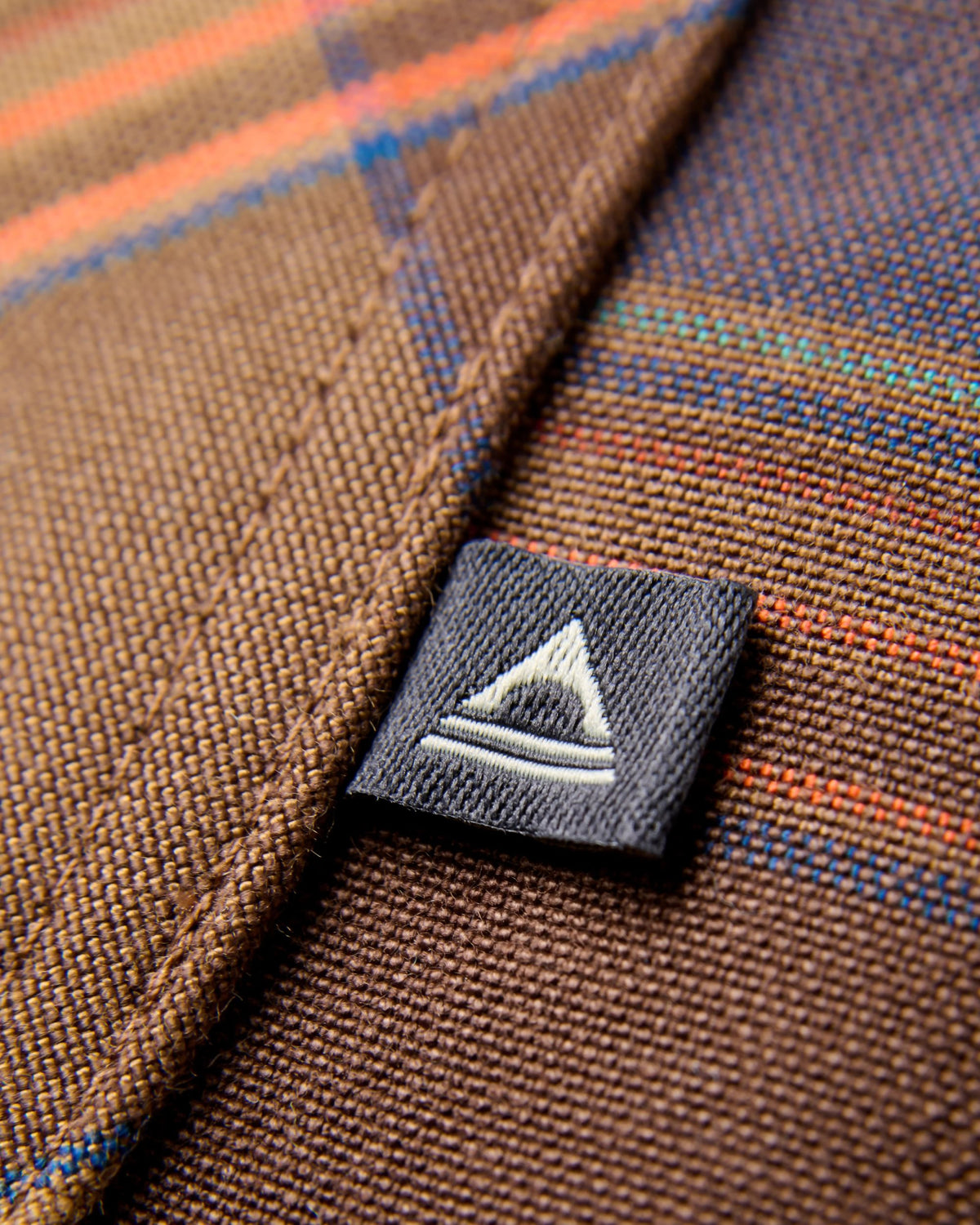 Fogline Overshirt - Caramel/Dark Rust Check - Flatlay