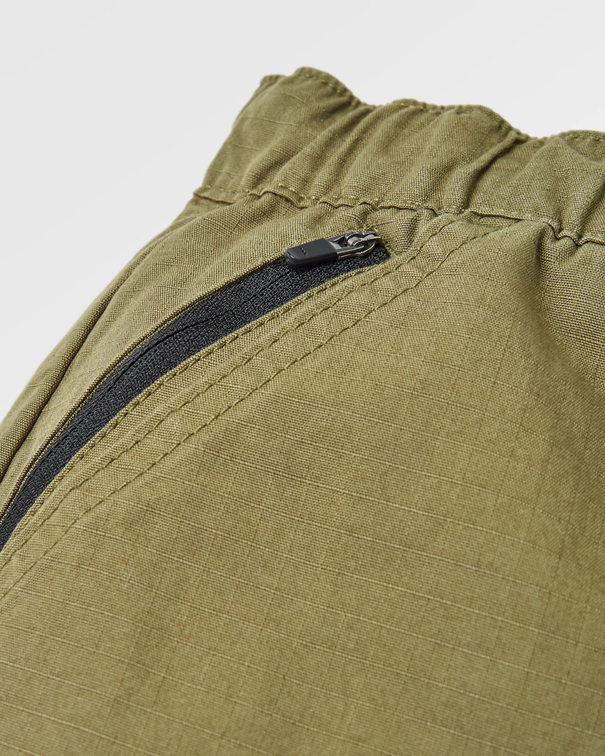 Rif-Raf Organic Cotton Ripstop Trouser - Khaki - Flatlay
