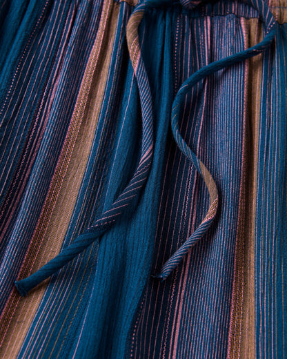 Someday Woven Trouser 2.0 - Dark Denim Multi Stripe - Flatlay