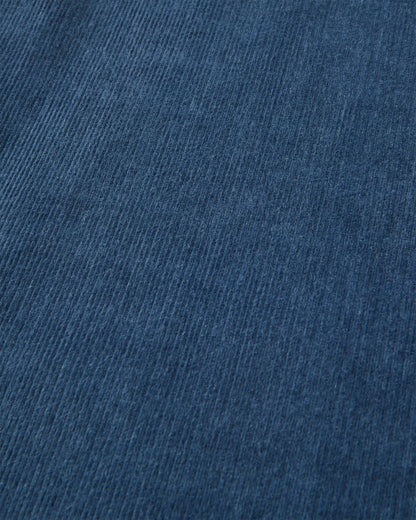 Someday Organic Cotton Corduroy Trouser - Dark Denim - Flatlay