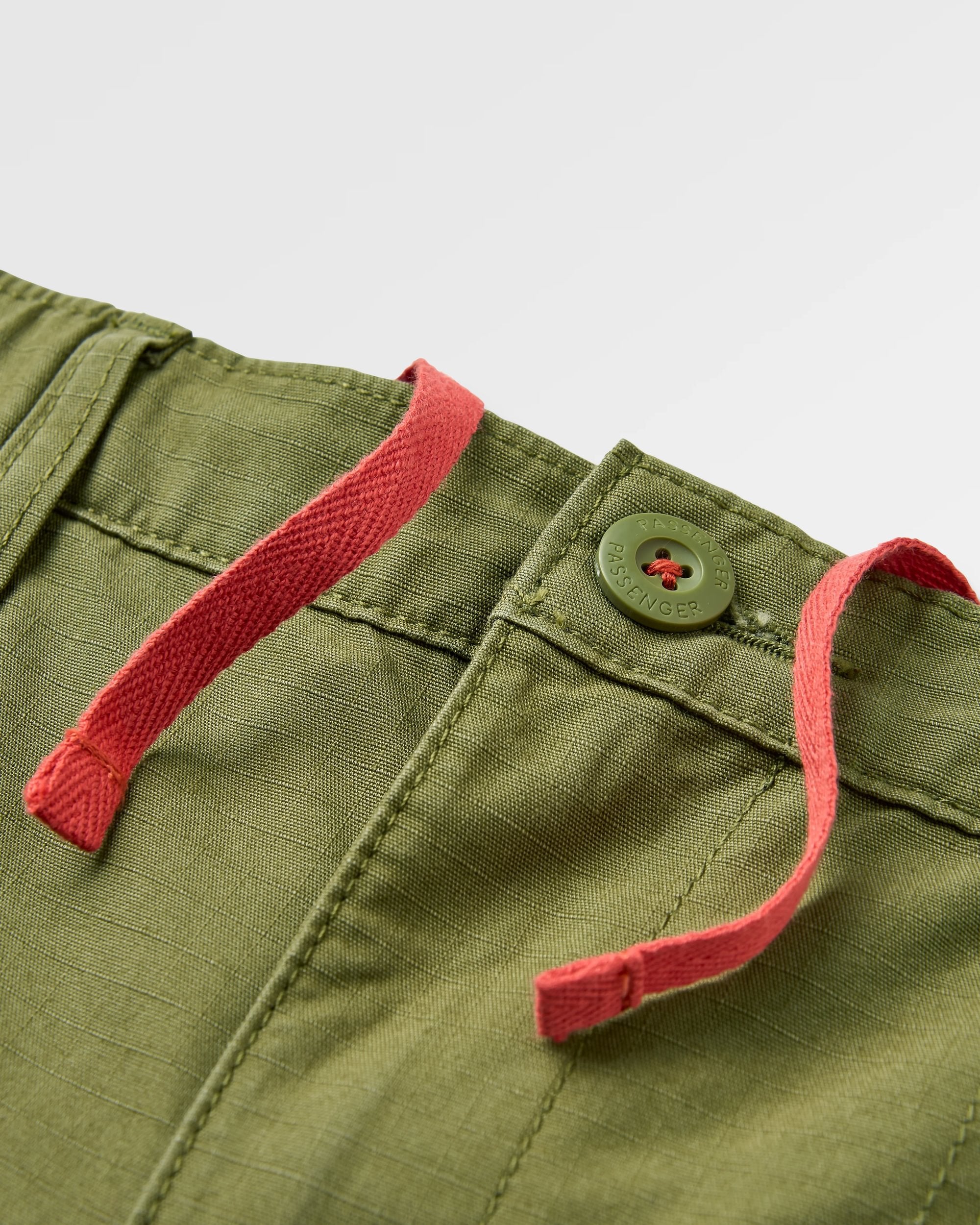 Rif-Raf Organic Cotton Ripstop Short - Khaki - Flatlay