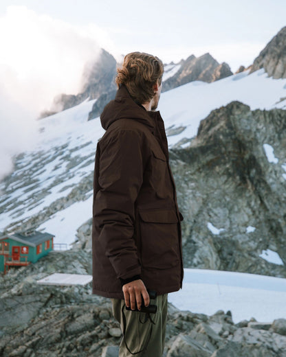 Explorer Recycled Waterproof Down Parka - Espresso - Lifestyle