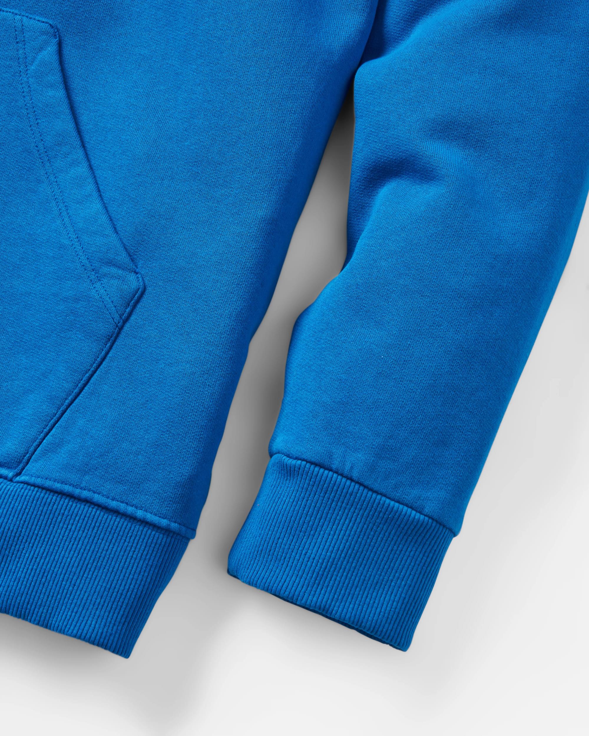 In The Woods Hoodie - True Blue - Flatlay