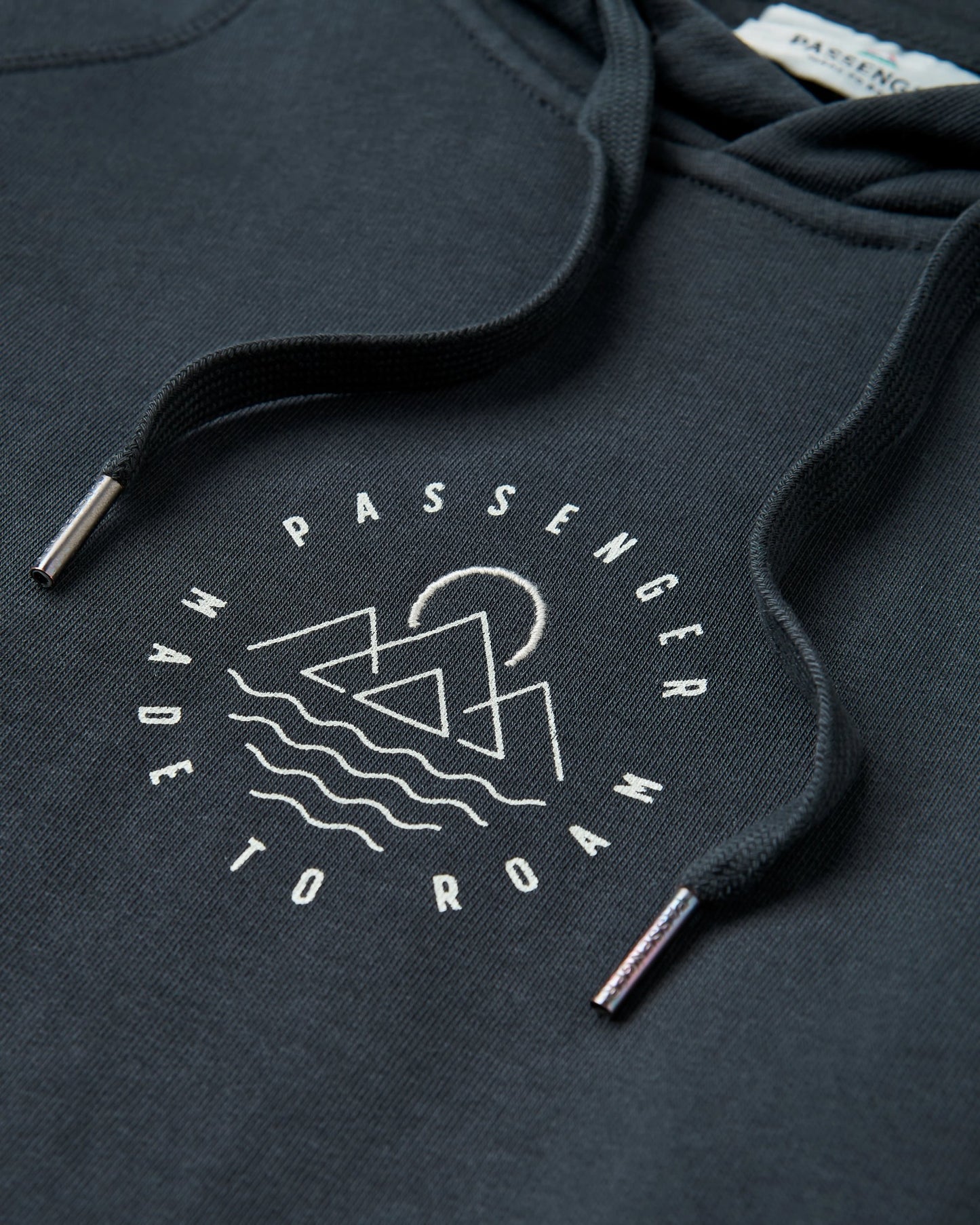 Remote Recycled Cotton Hoodie - Black - Flatlay