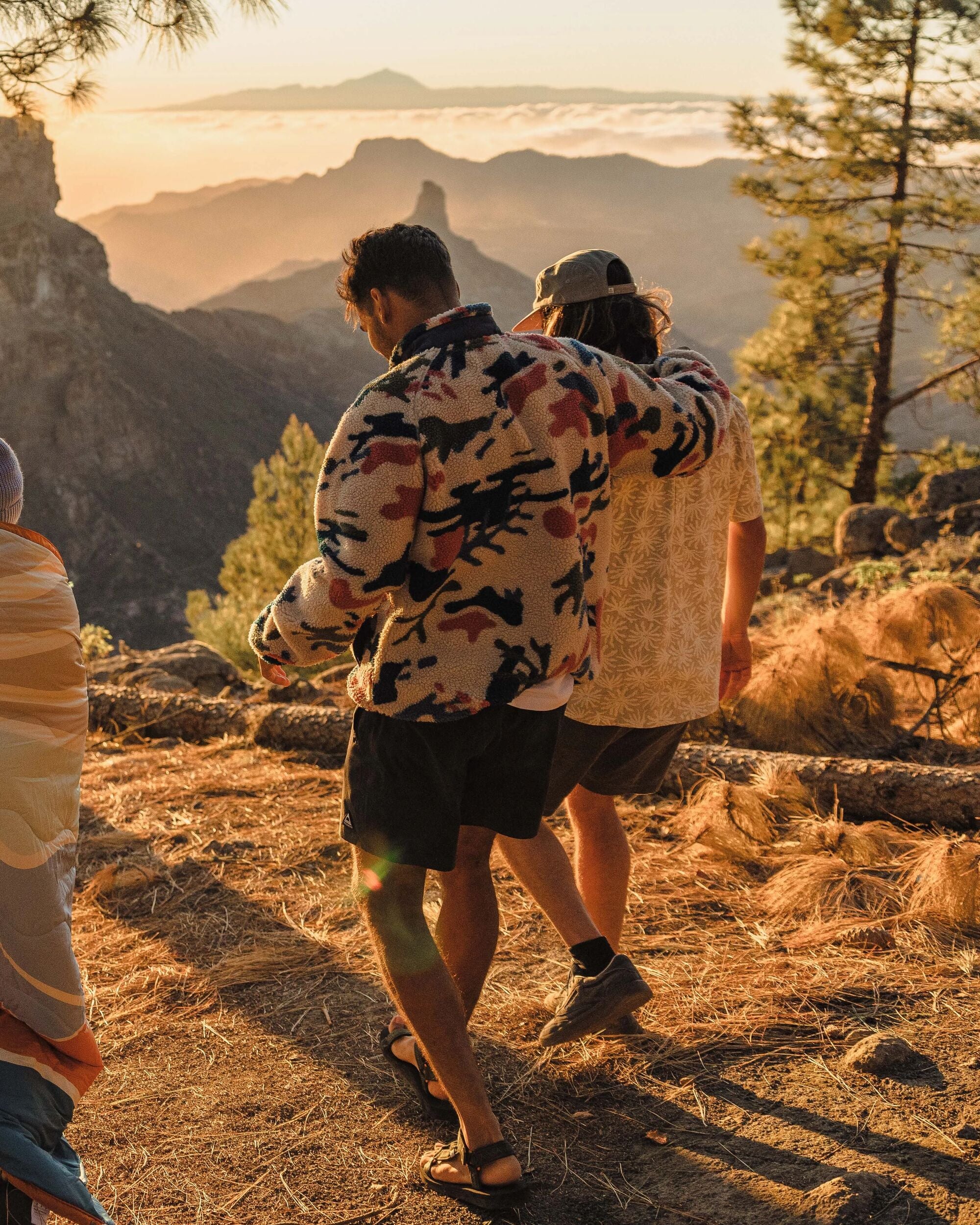 Offroad Recycled Sherpa 1/2 Zip Fleece - Seaweed Camo Pebble Grey - Lifestyle