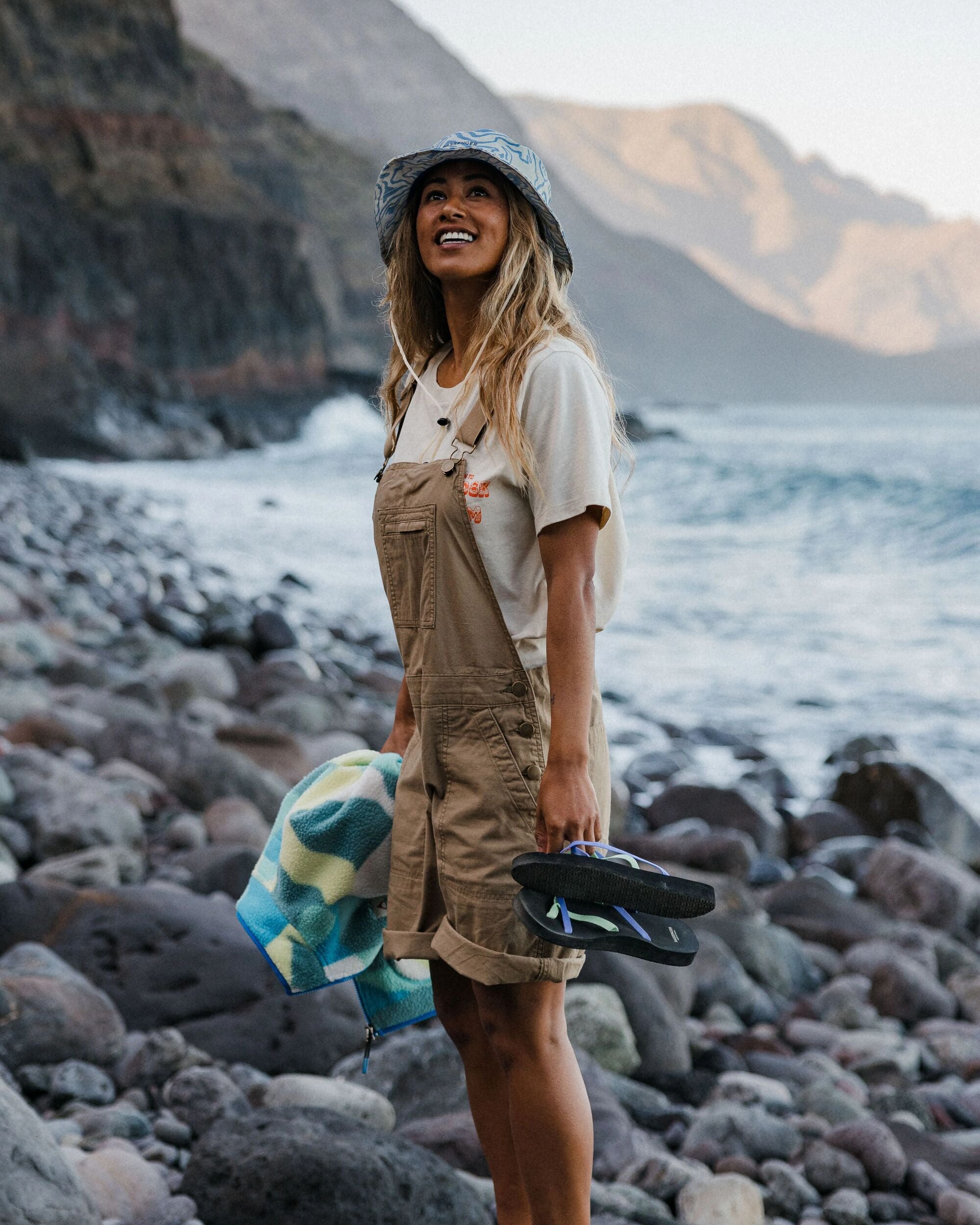 Shuffle Light Short Dungarees - Elmwood - Lifestyle