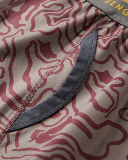 Amberline Base Layer Leggings - Strata Swirl Brambleberry - Flatlay