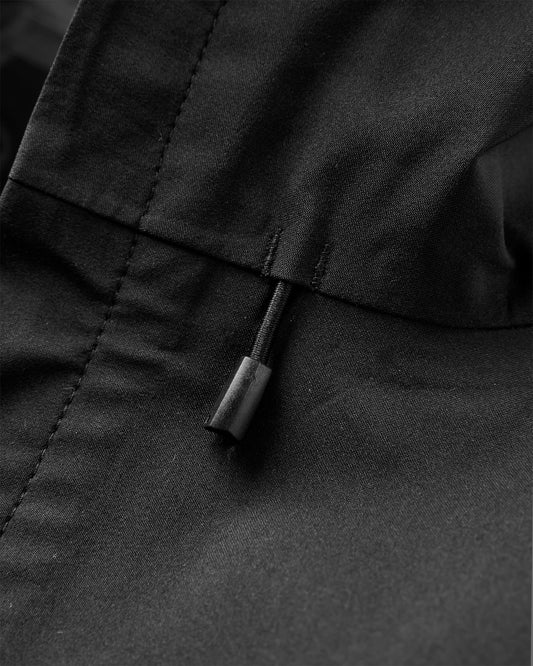Five Element Recycled Waterproof Jacket - Black - Flatlay