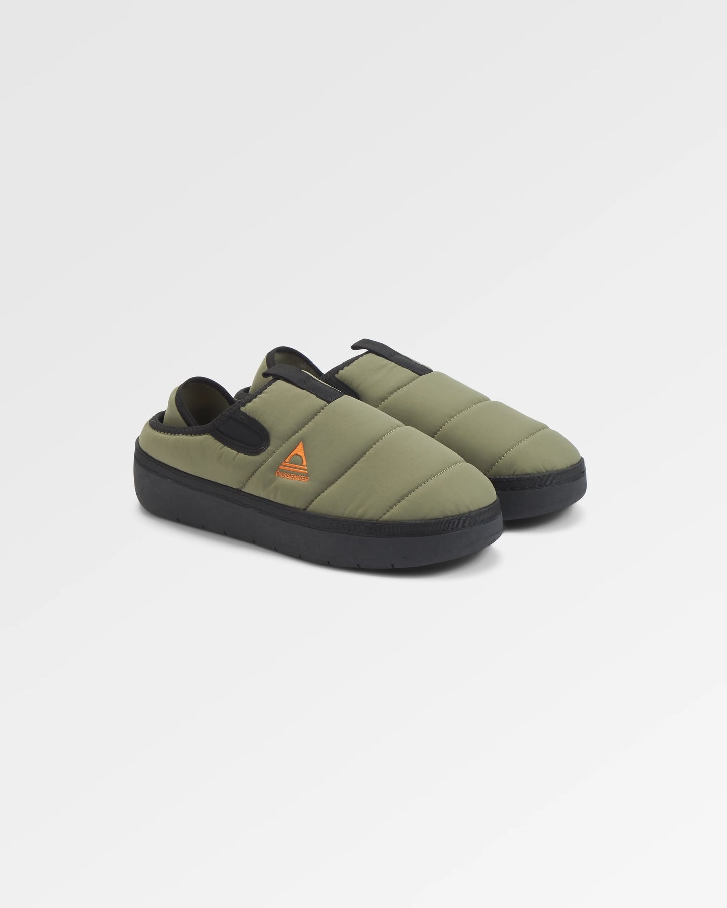 Roamer Men's Slipper - Dusty Olive - Flatlay