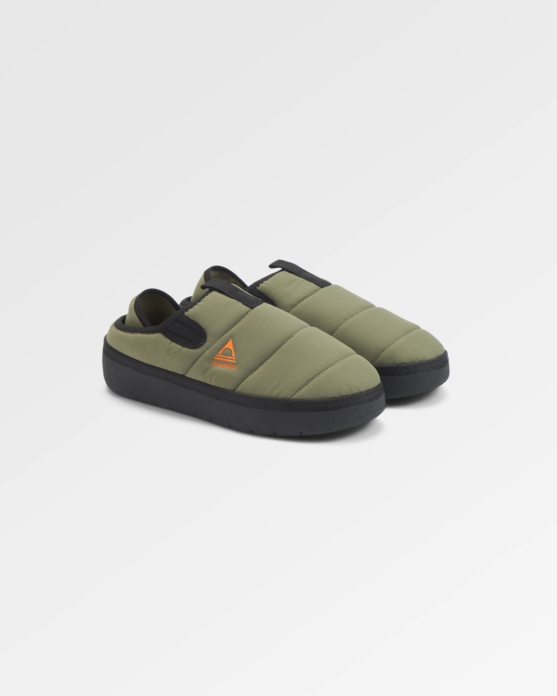 Roamer Men's Slipper - Dusty Olive - Flatlay