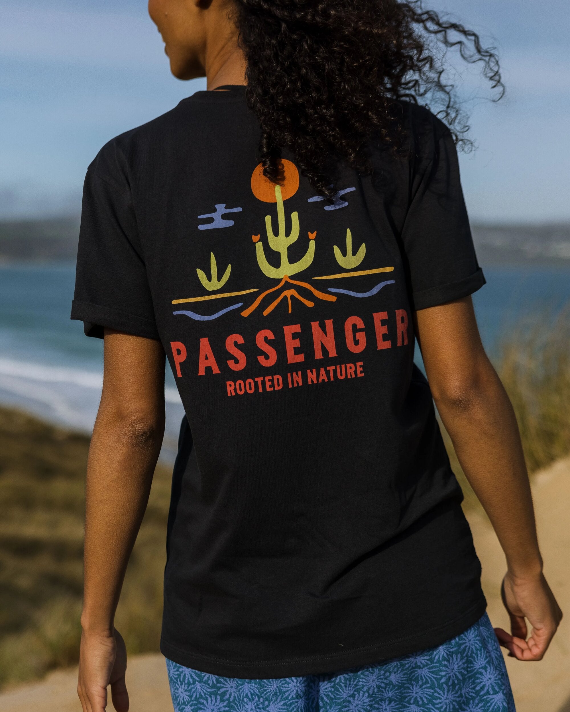 Planted Recycled Cotton T-Shirt - Black - Lifestyle