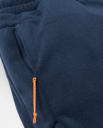 Woodland Recycled Polartec® Fleece Jogger - Rich Navy - Flatlay