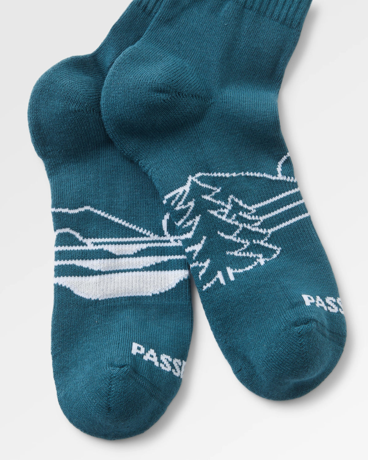 Two Step Ankle Socks - Mediterranean - Flatlay
