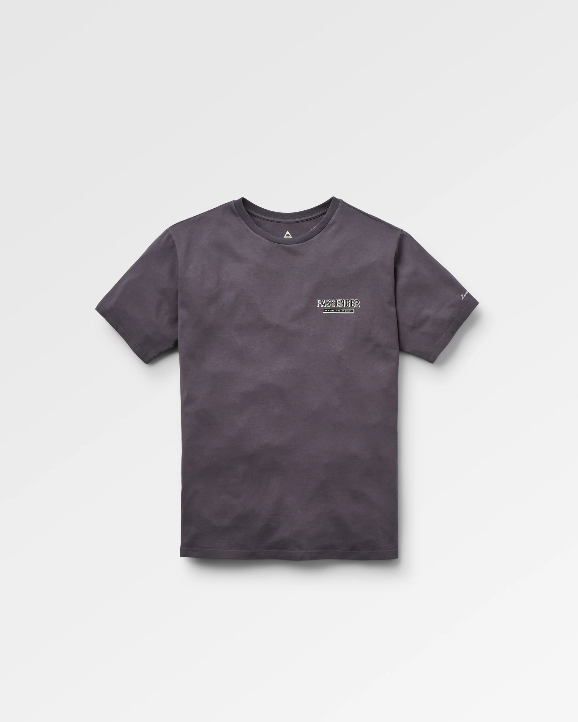 Guided Recycled Cotton T-Shirt - Charcoal - Flatlay
