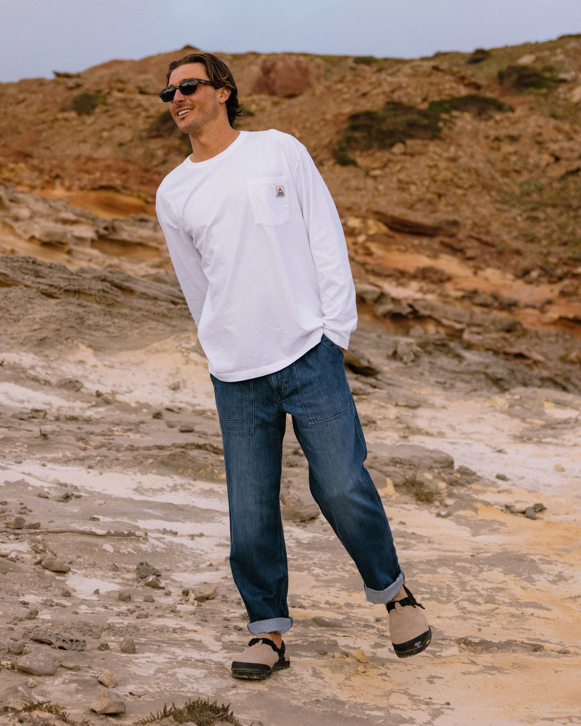 Adventurer Denim Trouser - Mid Wash Denim  - Lifestyle
