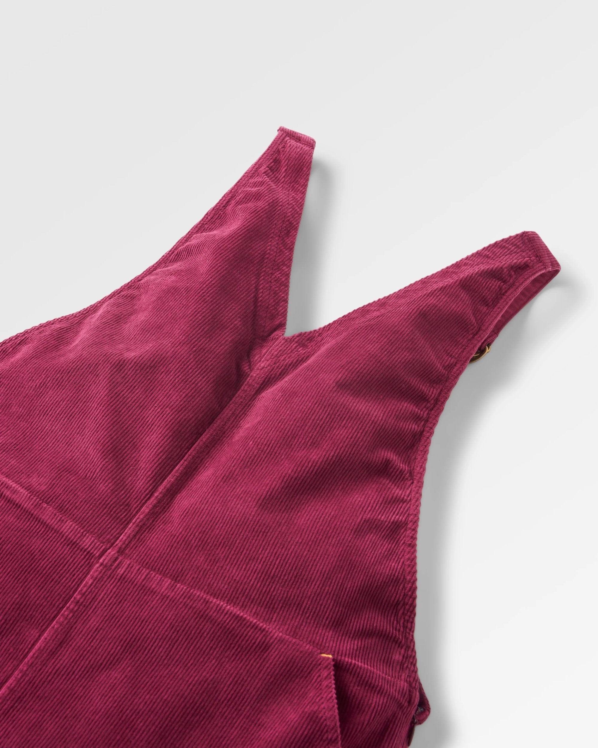 Refuel Organic Cotton Cord Jumpsuit - Fig - Flatlay