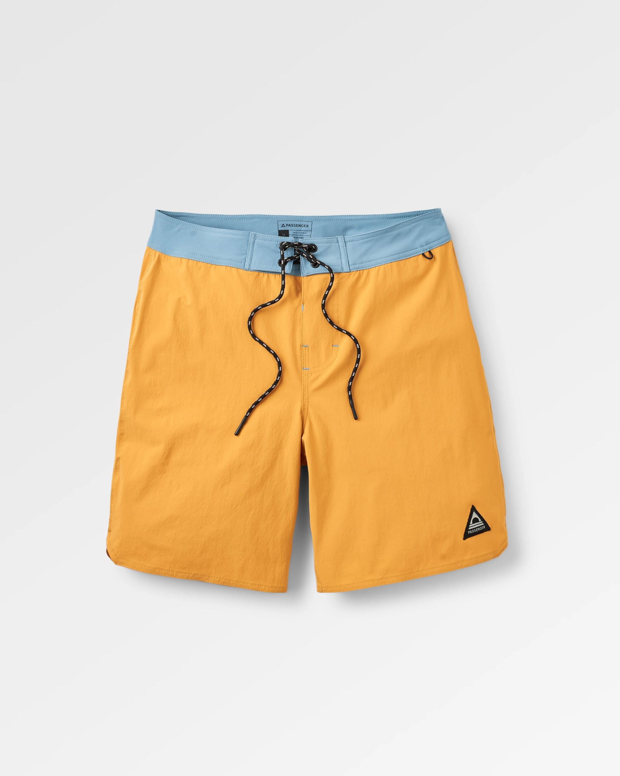 Cruiser NetPlus® Recycled 19" Boardshort - Spruce Yellow - Flatlay