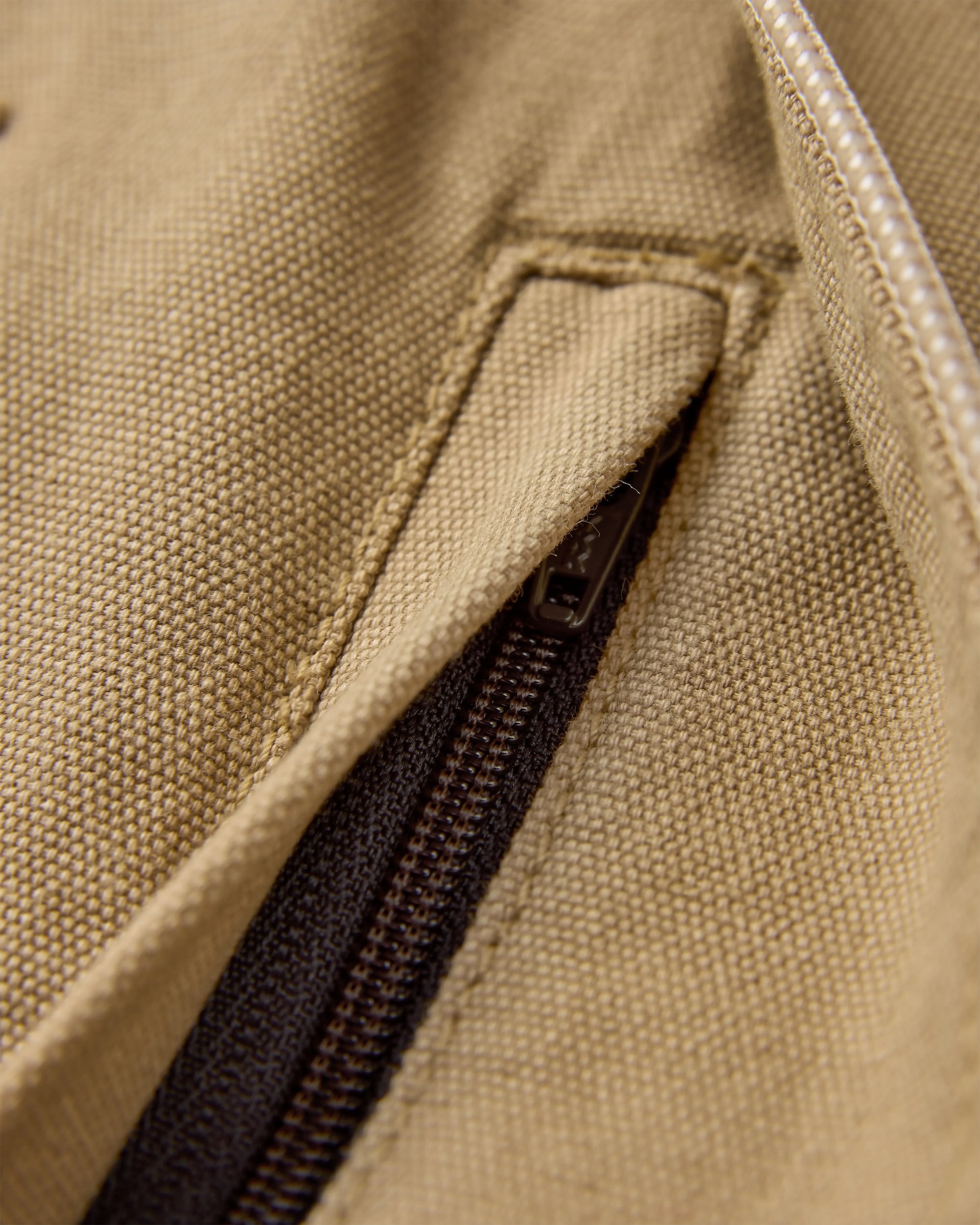 Explorers Organic Cotton Canvas Vest - Stone - Flatlay