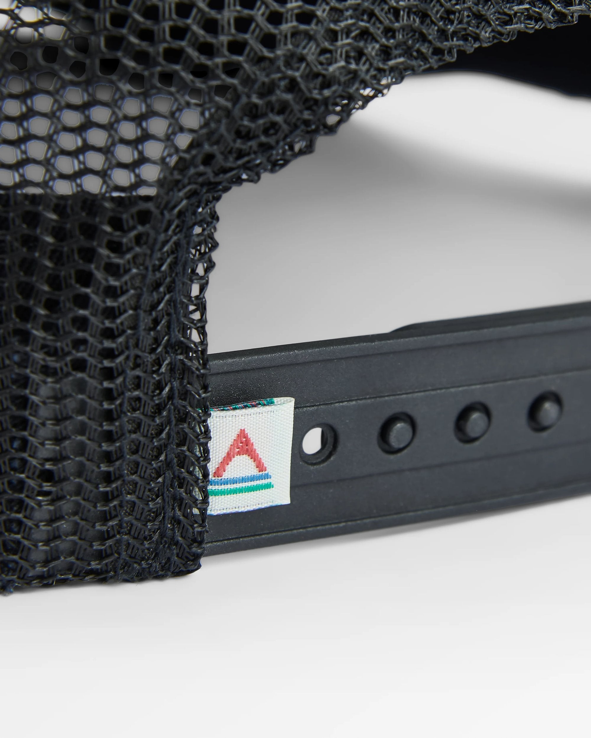 Roamer Mesh Trucker Cap - Black - Flatlay