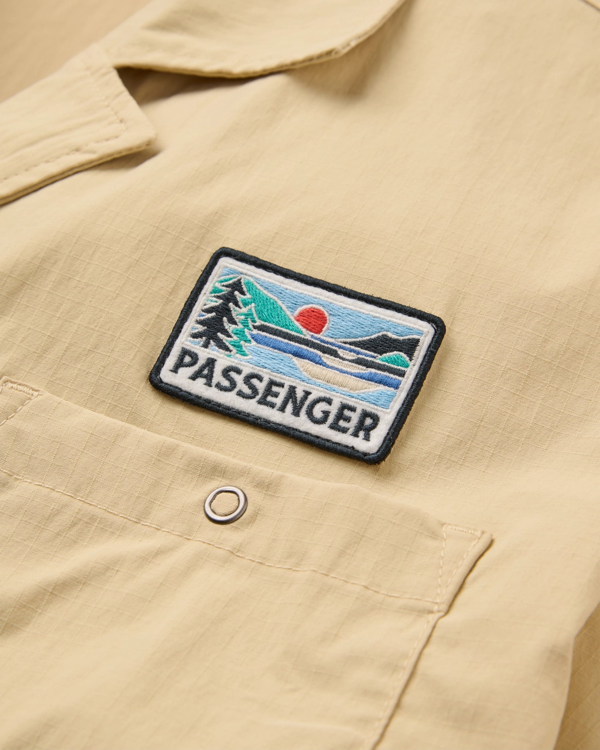 Arden Ripstop Short Sleeve Shirt - Desert - Flatlay