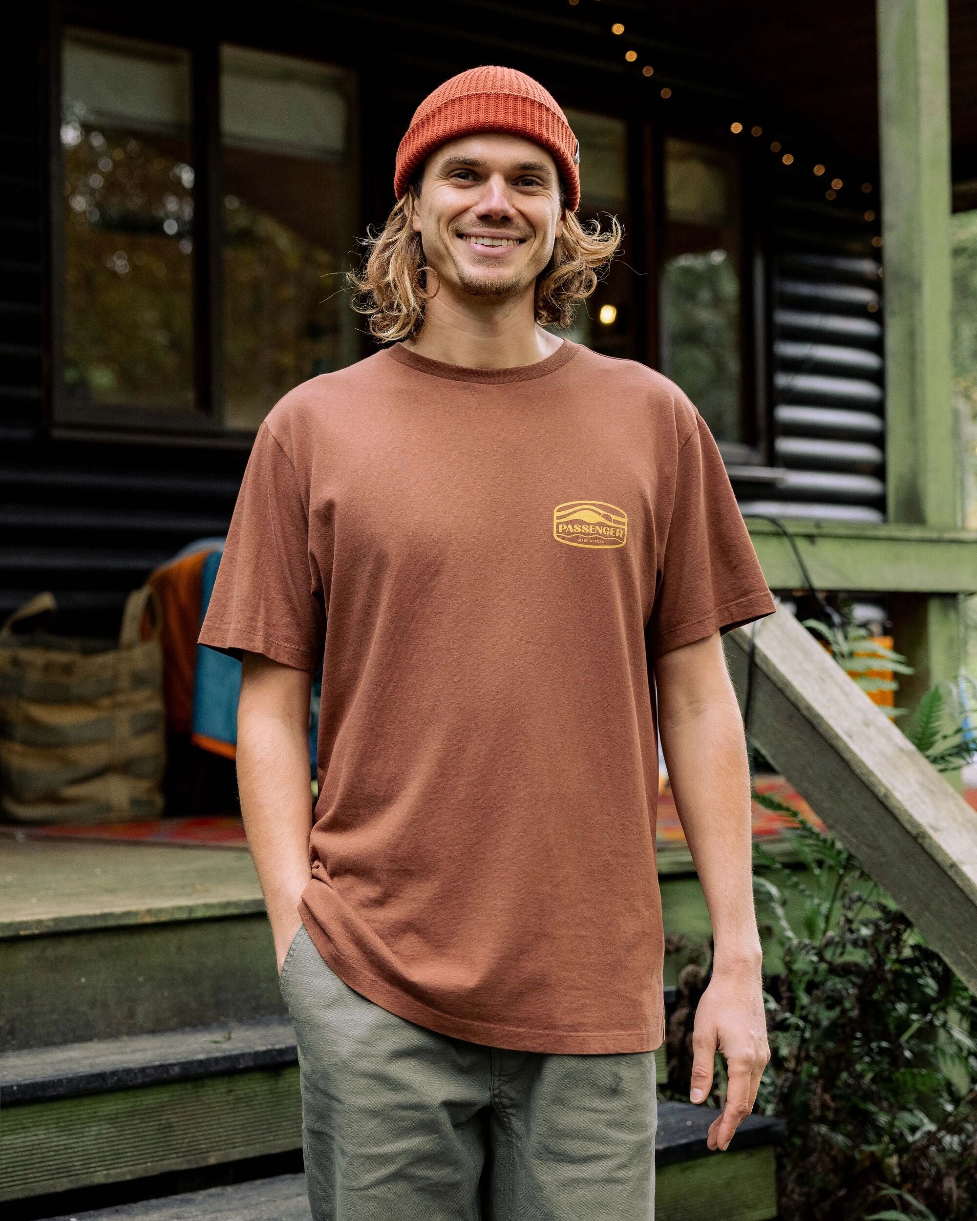 Rambler Recycled Cotton T-Shirt - Cappuccino - Lifestyle