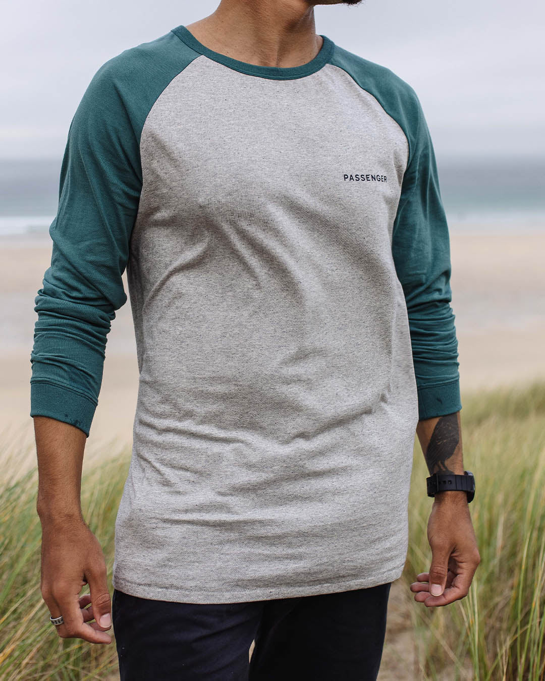 Made To Roam Recycled Cotton Ls T-Shirt - Grey Marl