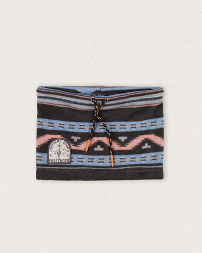 Tor Recycled Polar Fleece Snood - Deep Navy Vintage Geo