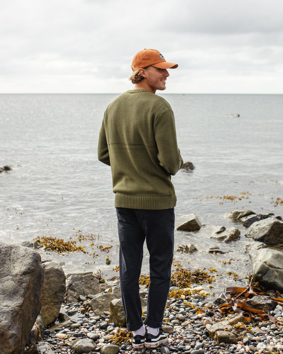 Swell Knitted Jumper - Khaki - Lifestyle